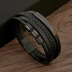 Multi-Layer Braided Bracelet In A Vintage Style - Rodney