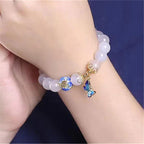 Butterfly White Agate Bracelet – Evelina-Nora Luxe