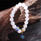 Butterfly White Agate Bracelet – Evelina-Nora Luxe
