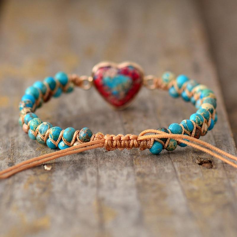 Love Band Jasper Bracelet - Amélie-Red-Nora Luxe