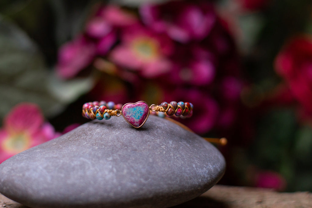 Love Band Jasper Bracelet - Amélie-Red-Nora Luxe